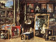 TENIERS, David the Younger The Gallery of Archduke Leopold in Brussels xgh Spain oil painting reproduction